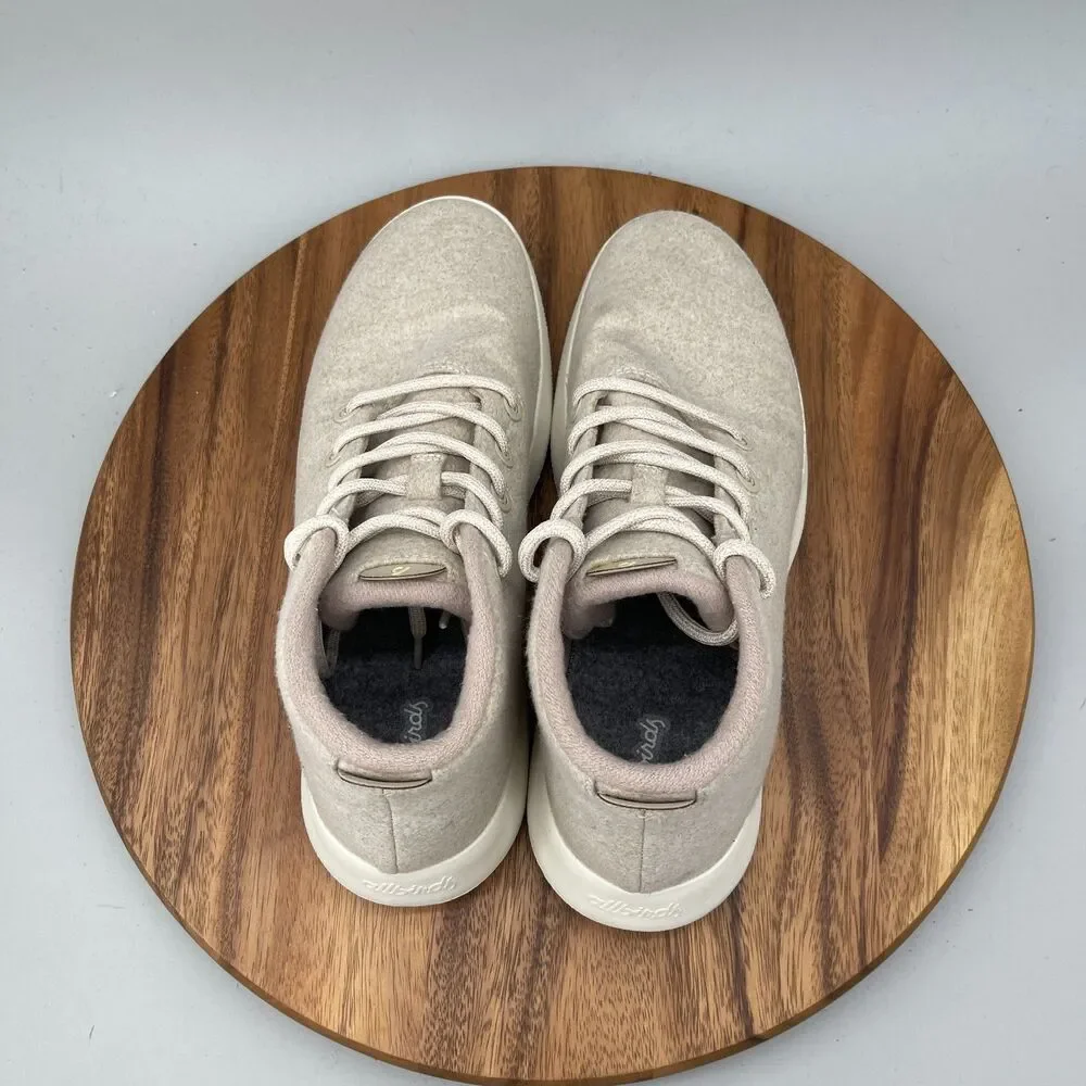 Allbirds Wool Runner-Up Mizzle Shoes Mens Size 13 Cream Comfort Casual Walking